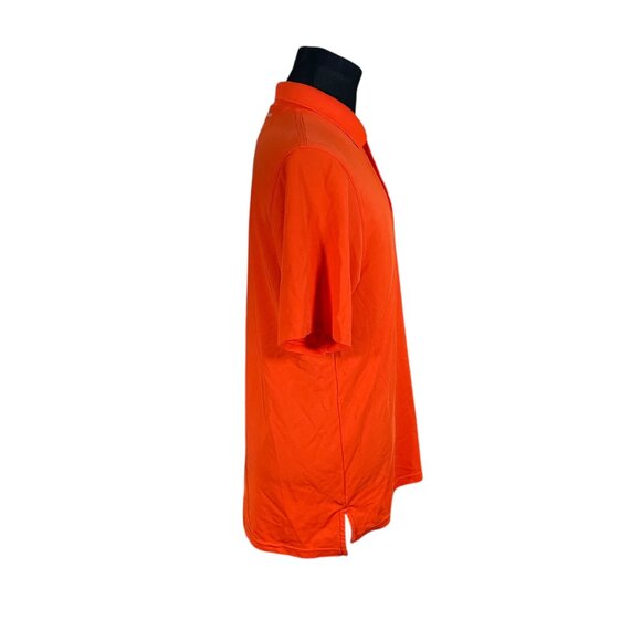 Under Armour Men's HeatGear Solid Orange Short Sleeve Polo Shirt Medium - Picture 7 of 8